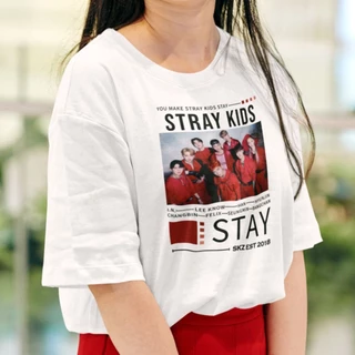 Camiseta Stray Kids Unissex Premium Kpop Estilo Coreano Blusa Feminina e Masculina