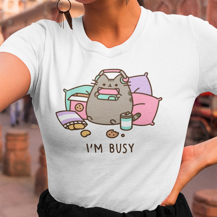 Compra online de Outono camiseta feminina kawaii gato camisola de