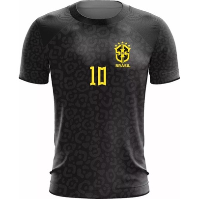Camisa Camiseta Brasil Personalizada Com Nome Numero