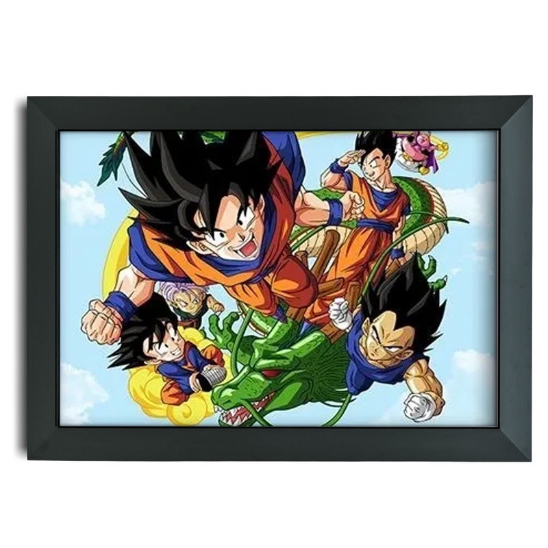 Quadro Decorativo Dragon Ball Goku Desenho Anime Com Moldura G08, imagem do  goku para desenhar 