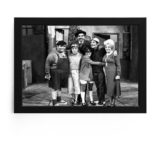 Quadro Decorativo Poster Turma Do Chaves Foto Rara 45x33cm
