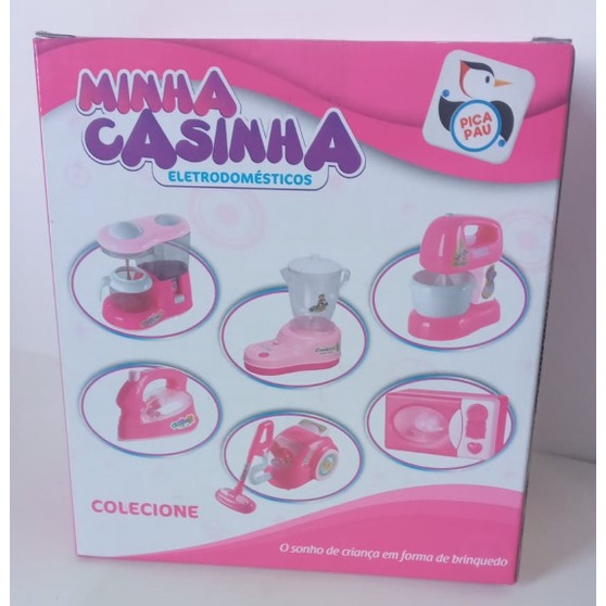 Microondas Brinquedo Infantil Mini Cozinha Menina Faz De Conta Fogãozinho  Para Brincar Com Botão Passatempo Diversão - Usual Brinquedos - Microondas  de Brinquedo - Magazine Luiza