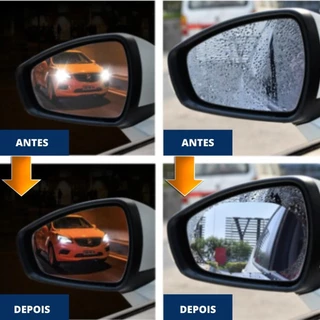 Par Película Retrovisor Anti Embaçante Anti Chuva Premium