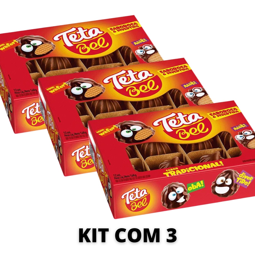 Kit TetaBel Teta Tradicional (3x12un) | Shopee Brasil