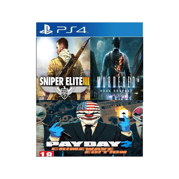 Combo 3 jogos Sniper Elite 3 + Payday 2 + Murdered Soul