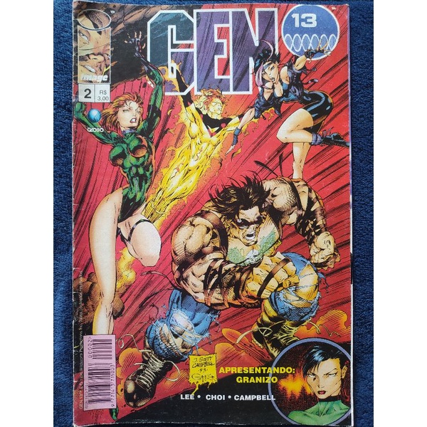 Revista Hq quadrinho Gen 13 ( Ed. 2, 3, 8, 11, 12). Hq Gen 13