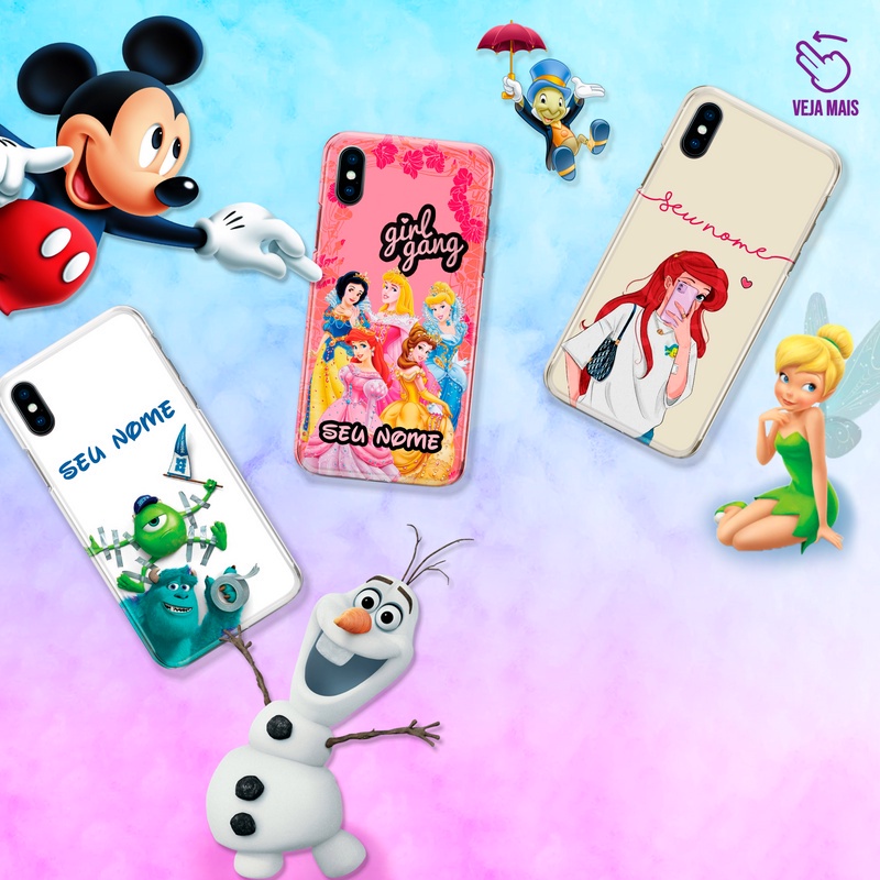Capa Capinha Case - iPhone X-XS - Disney