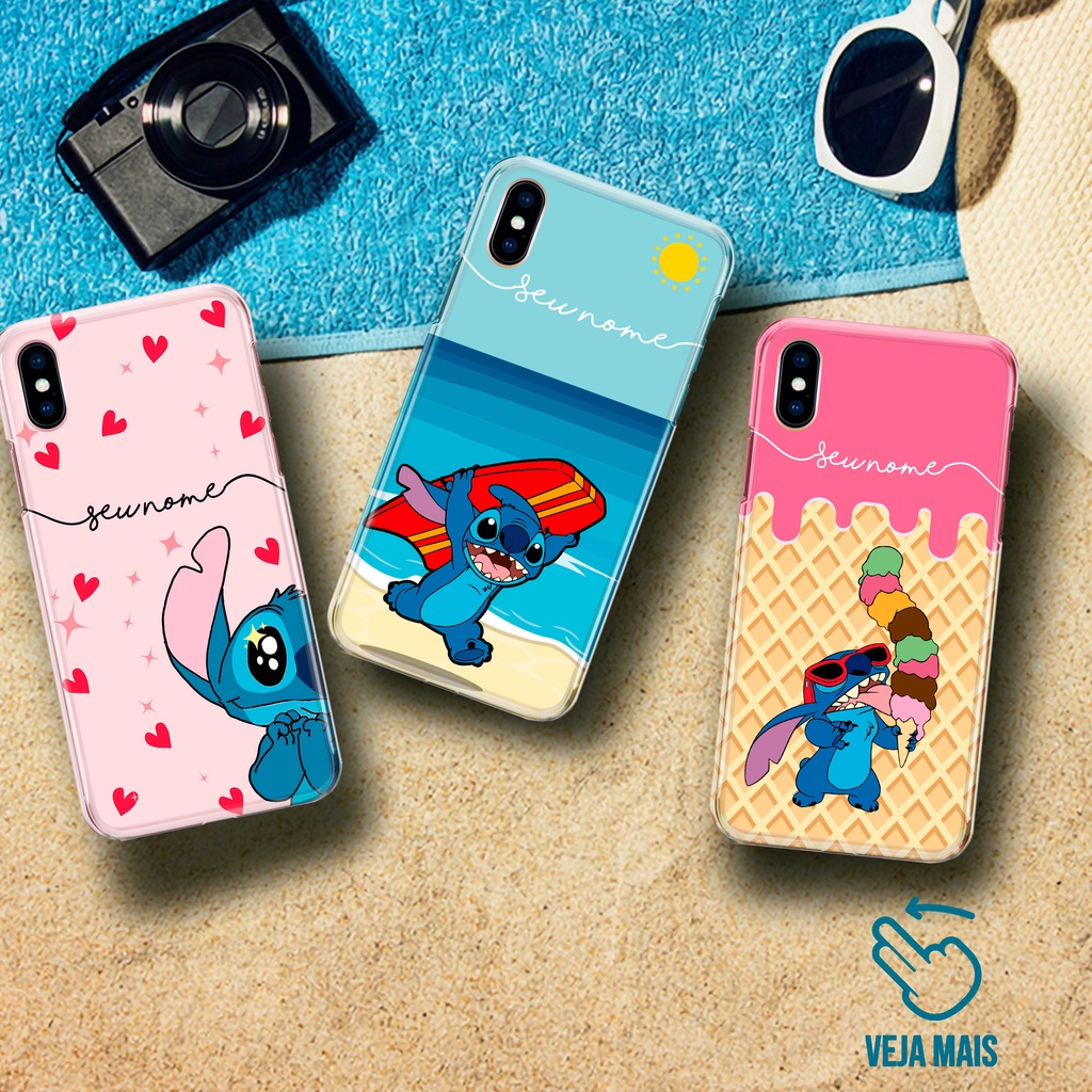 Capa para Xiaomi Redmi 10 Oficial da Disney Stitch Azul - Lilo & Stitch