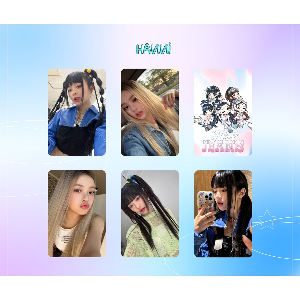KPOP NEW JEANS - Kit FANMADE photocards Selca - Haerin - Hanni