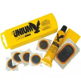 Kit Reparo Pneu Bike + 6 Remendos + Cola Unium + Lixa