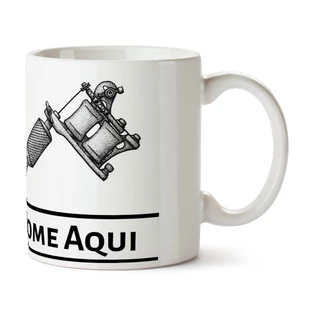 Caneca Tatuador + Caixa - Xícara Profissão 325ML Cerâmica