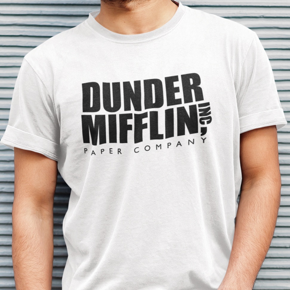 Camiseta The Office Dunder Mifflin - Cm Vibes - Camisetas Cinema, Humor,  Frases, Banda, Anime e Curso de Faculdade