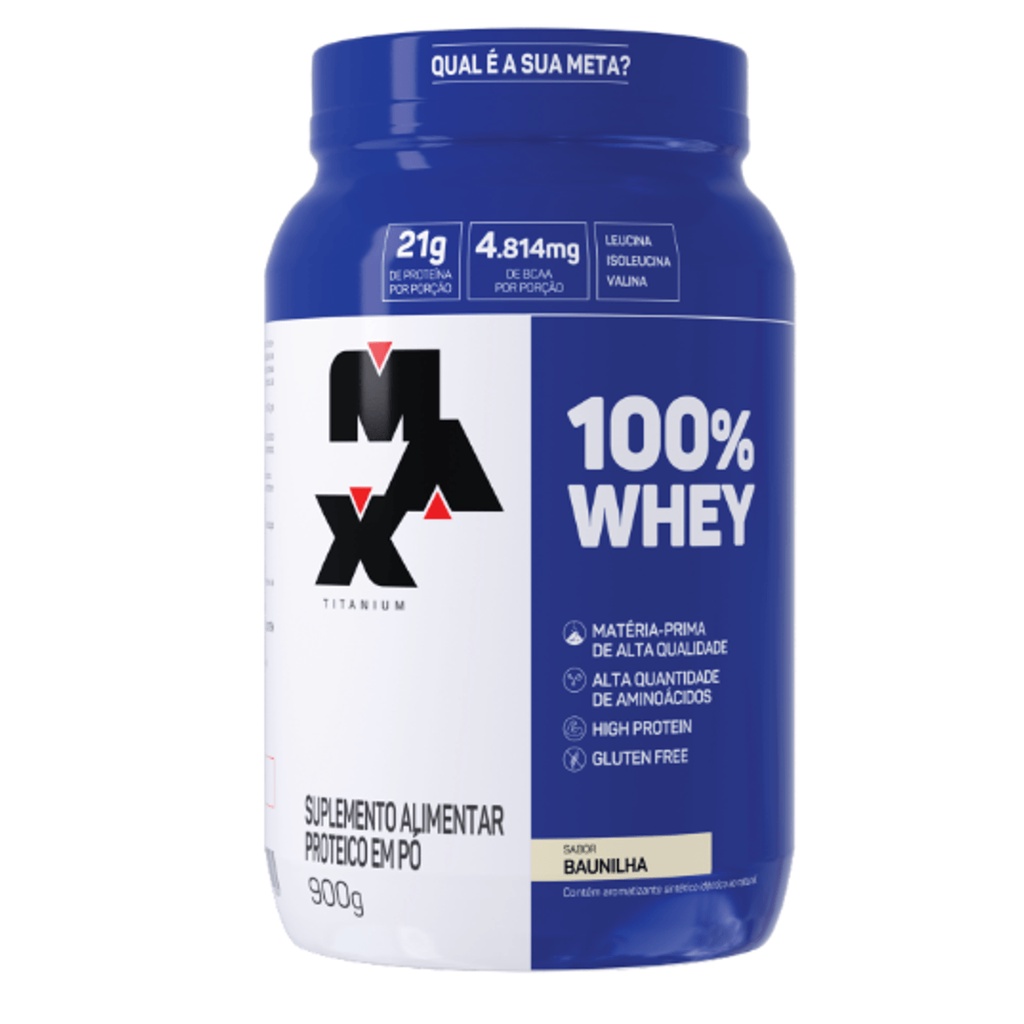 100% Whey Pote – 900g – Max Titanium