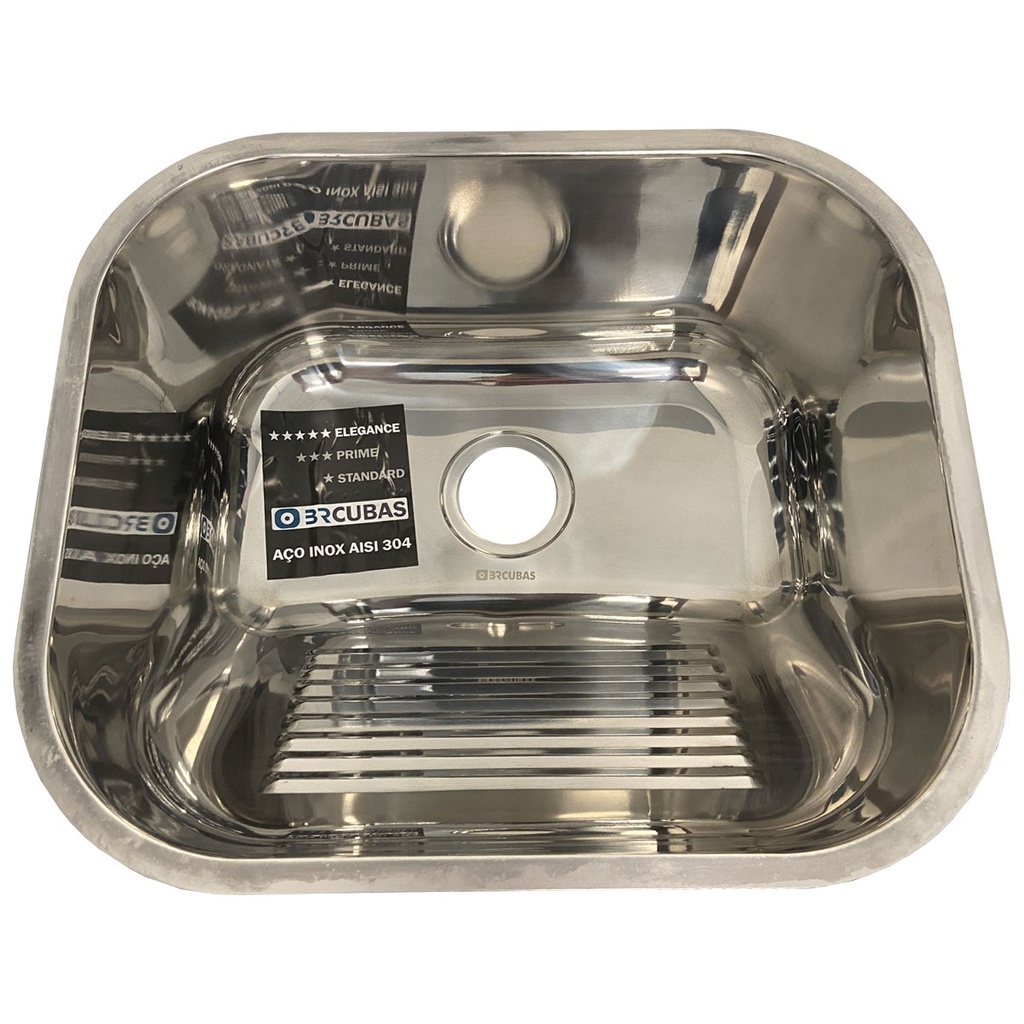 Pia estilo Cuba inox Cozinha 304Aço Inoxidável Gourmet Inox Tanque Sobrepor