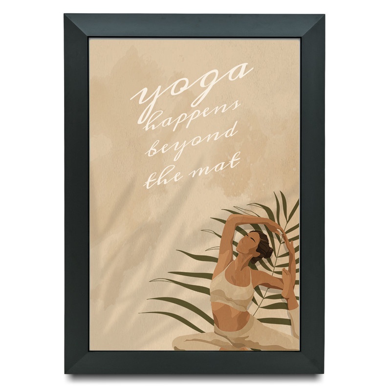 Poster Decorativo Yoga Pilates Frases Motivacionais