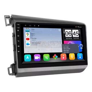 Central Multimídia Android 13 Com 4+64GB Honda Civic 2012 até 2016