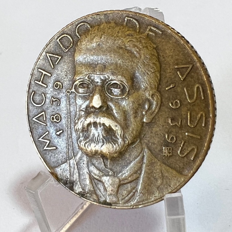 500 Réis 1939 Machado de Assis Série Ilustres Coleção Moeda do Brasil