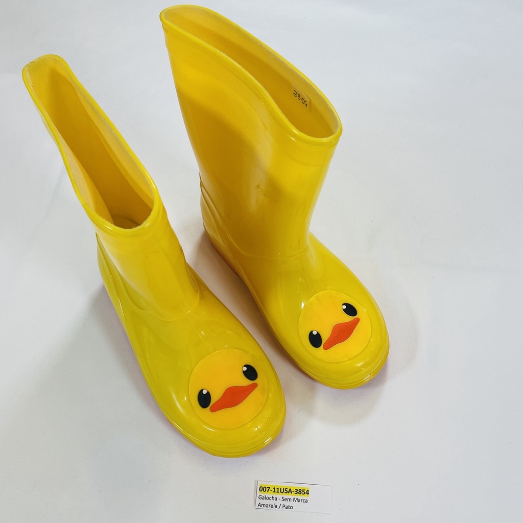 Galocha - Amarela / Pato - - Tamanho 11USA == peça seminova - COD 3854