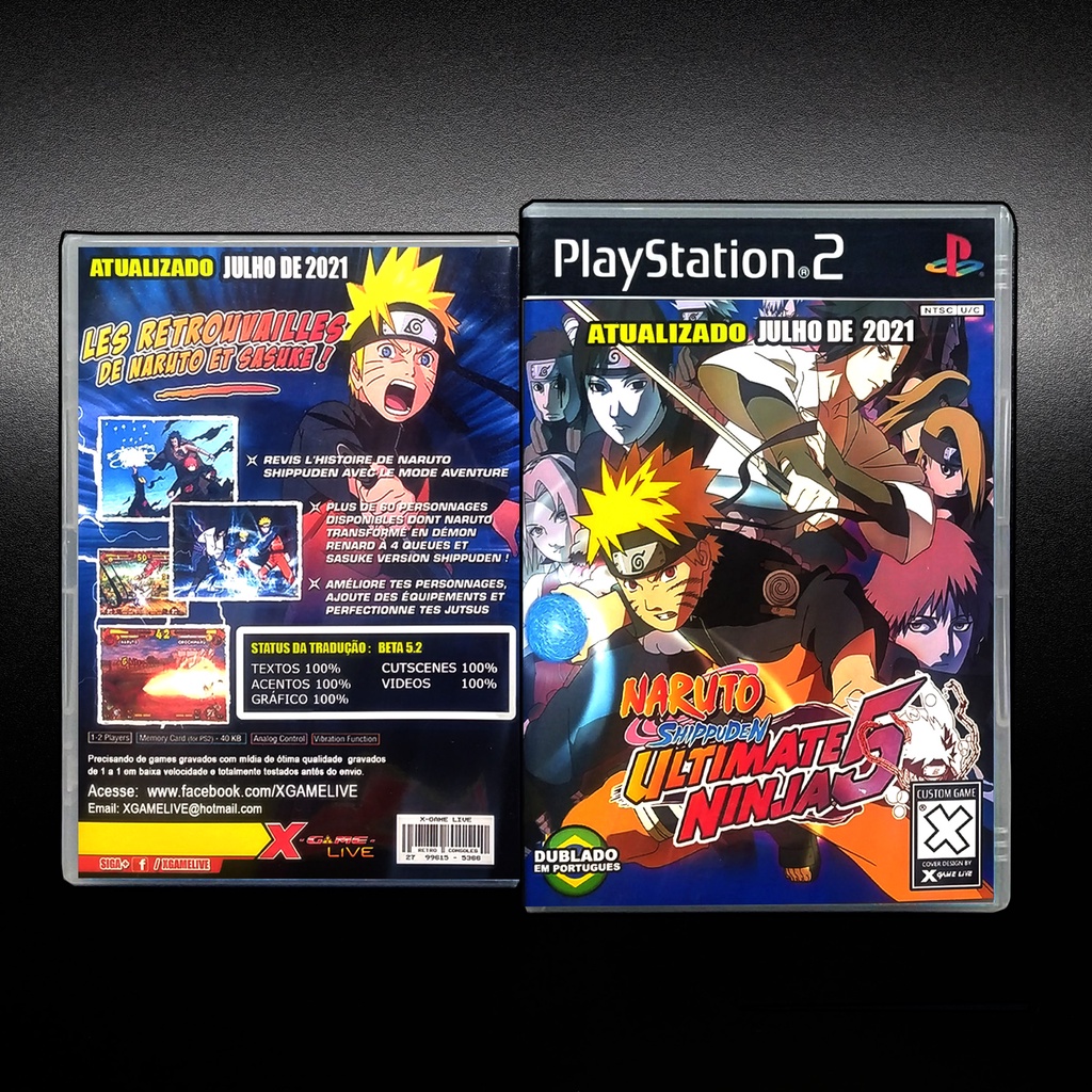 Naruto Ultimate Ninja 5 - Dublado - Repro Ps2 / Retro Patch Play 2 DVd Iso