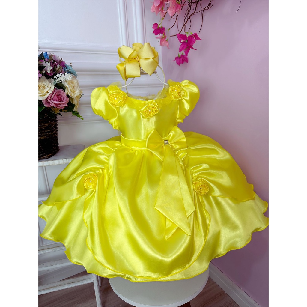 Traje de fantasia felpudo - Amarelo/Pokémon - CRIANÇA