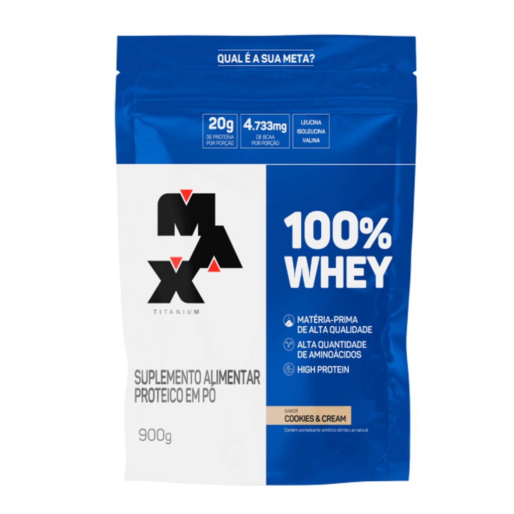 100% Whey Refil – 900g – Max Titanium