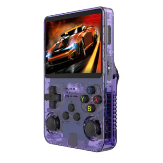 R36S Retro Handheld Video Game Console Sistema Linux, Tela IPS 3,5", 128GB Jogos em Oferta na Shopee