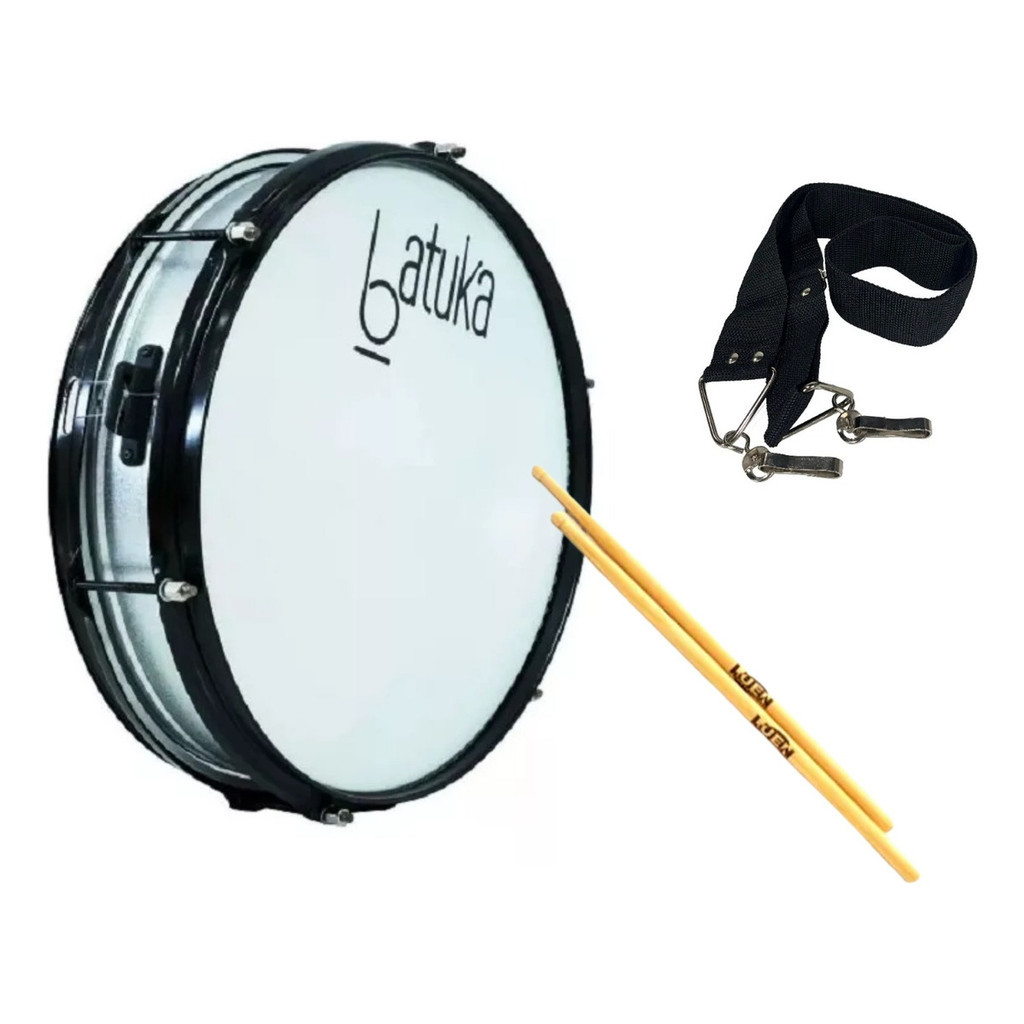 Caixa Repique Tarol 10x14 Luen Batuka Talabarte E Baqueta | Shopee Brasil