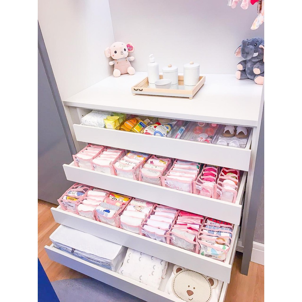 Colmeia Divisor Organizador para Roupas de Bebê Rosa 10 Nichos | Shopee ...