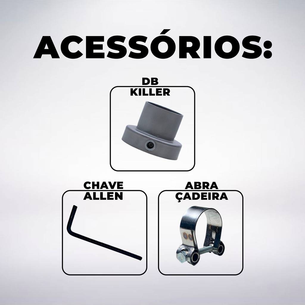 Escapamento Esportivo Zx10 Zx10r Zx 10 Ponteira Megafone