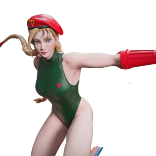 Cammy Street Fighter Action Figure Miniaturas Colecionáveis Artesanal Escultura Estatua
