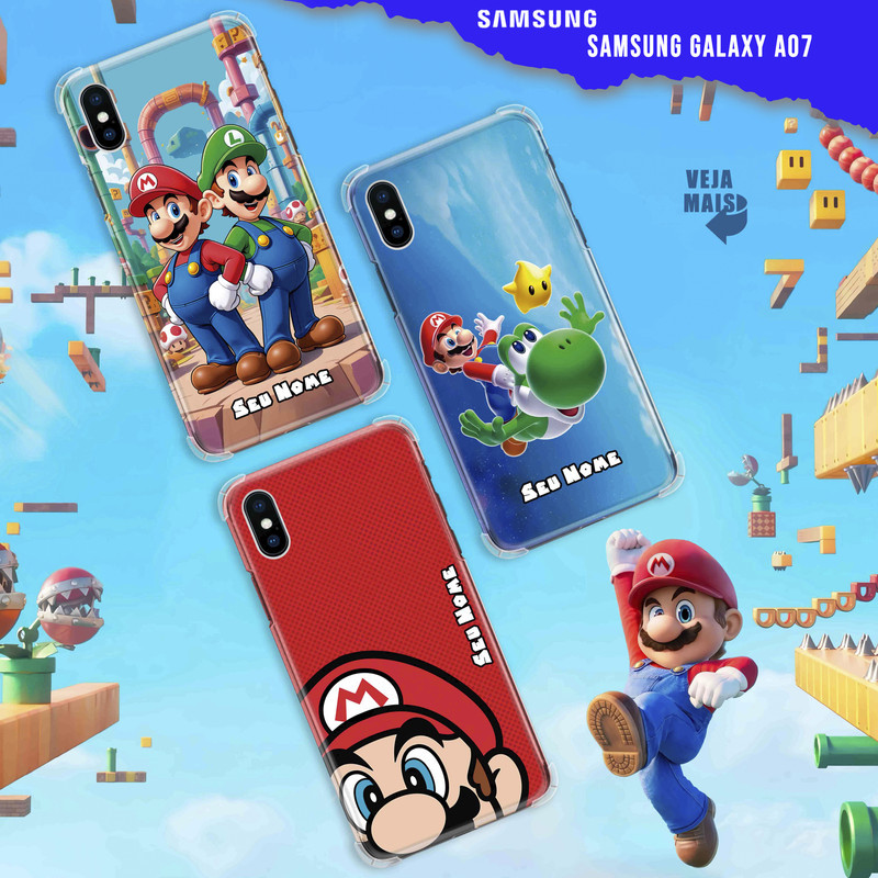 Capa Capinha - Samsung Galaxy A07 - Mario e Luigi Personalizada ...