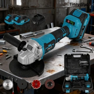 Esmerilhadeira Angular 21V 820W com Maleta e Bateria Recarregável 115mm 4.1/2 110V/220V Portátil TINNY YOU em Oferta na Shopee