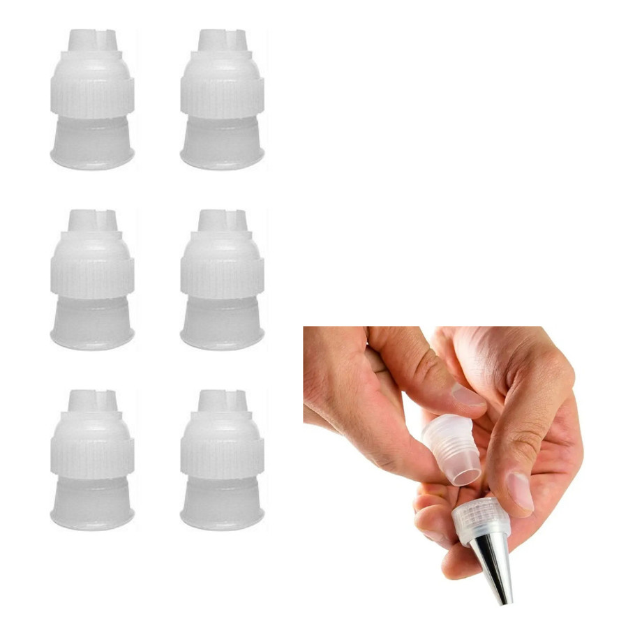 Adaptador De Bico De Confeitar Pequeno C/ 6 Unidades - Mago