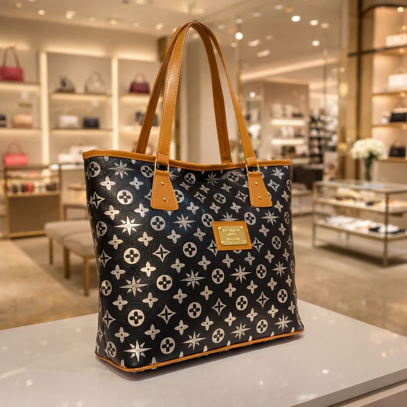 Bolsa Feminina Barata Grande de Tecido Sintético Para Revenda BS3008