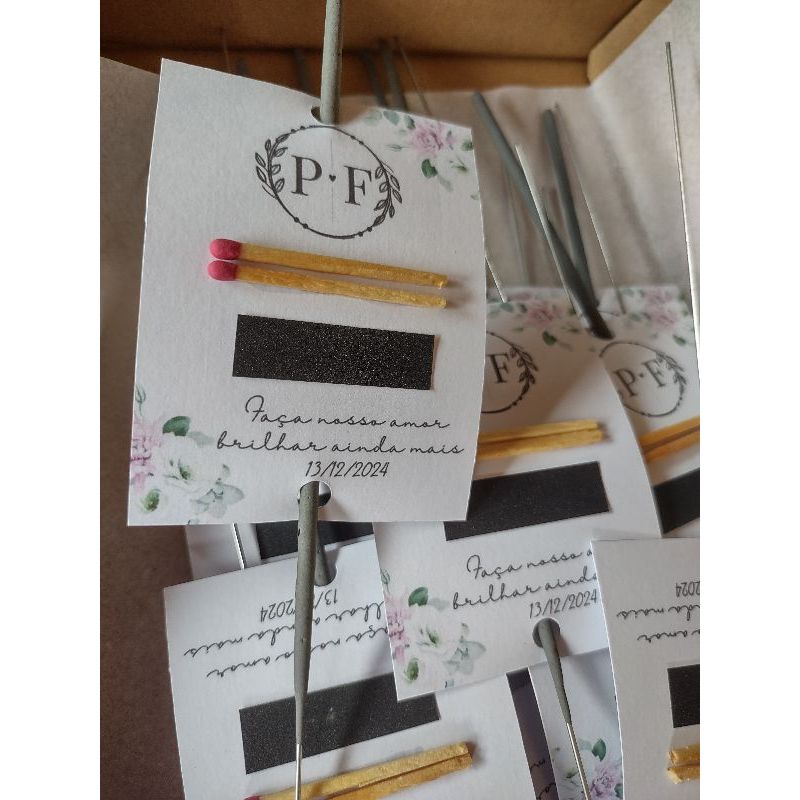 20 sparkles de 60cm com tag personalizada | Shopee Brasil