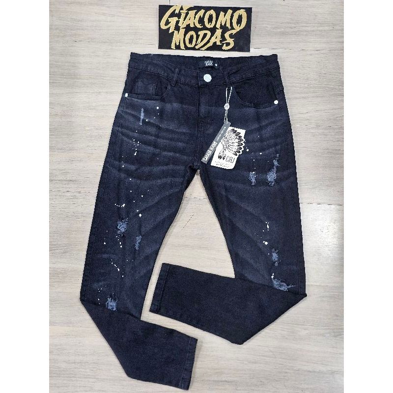 Calça Jeans Masculina Destroy Linha Premium | Shopee Brasil