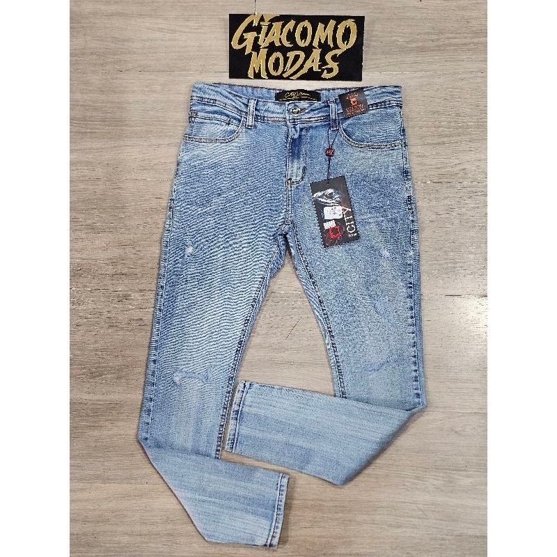 Calça Jeans Masculina Destroy Linha Premium | Shopee Brasil