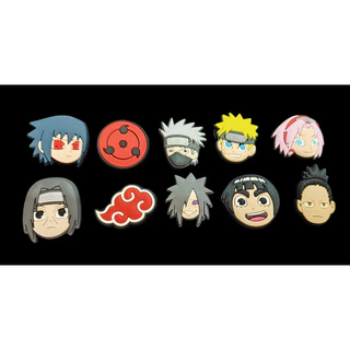 10 Pins/Bottons Emborrachados Para Babuche - Naruto anime