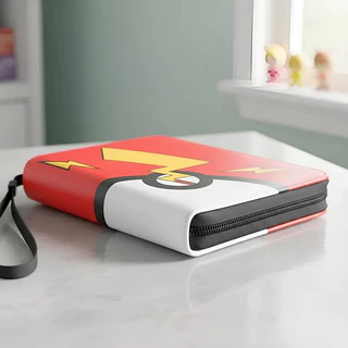 Fichário de Cartas Pokémon com Zíper 400 + 50 Folhas – Álbum TCG Completo