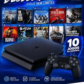 Playstation 4 Desbloqueado 13.52 Gold Hen | 10 jogos