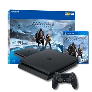 Sony PlayStation 4 Slim Seminovo 1 tera ou 500gb + controle - Mega Pack Com Jogos