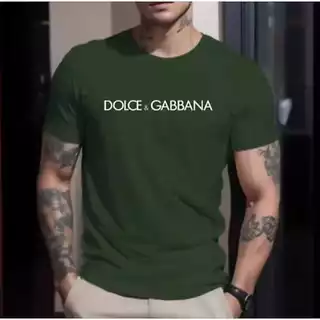 Camiseta Streetwear Estampa D.G Masculina Unissex Malha Algodão