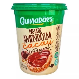 Pasta de Amendoim com Cacau Guimarães 1005g Creme de Amendoim com Chocolate para Café da Manhã, Lanches e Receitas