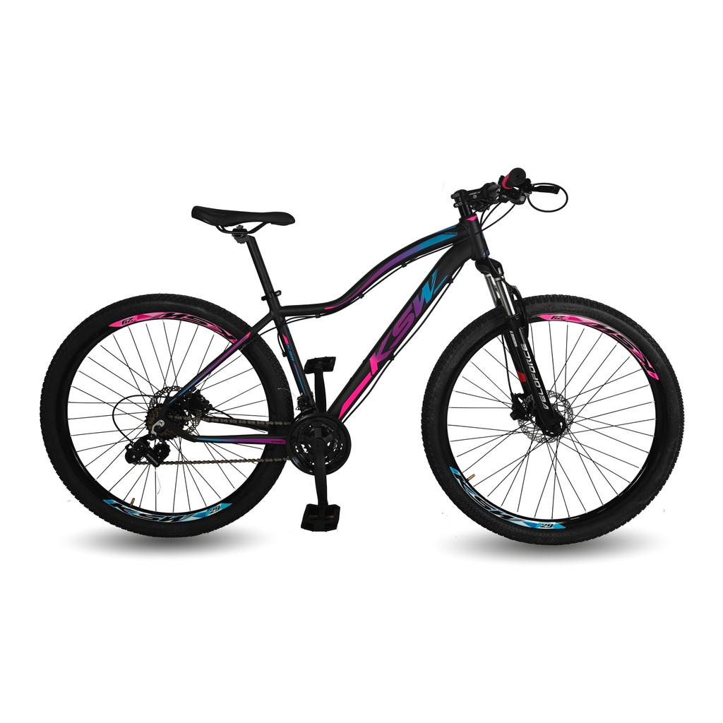 Bicicleta Aro 29 Ksw 24 Vel Shimano Freio Hidraulico/Trava