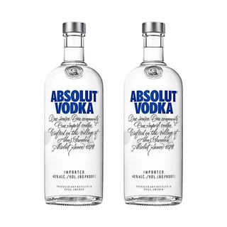 VODKA ABSOLUT NATURAL 1L KIT 2 UNIDADES