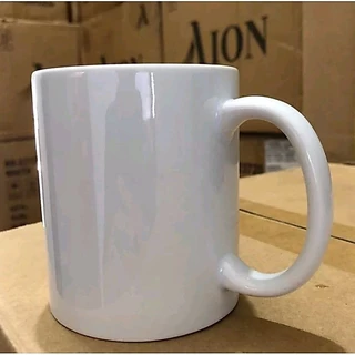 Caneca de Porcelana Cerâmica Resinada para sublimação(1un.) - AAA 325 ml Branca