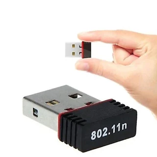 Kit 2 adaptador de rede sem fio receptor nano wi-fi usb sem fio para laptop