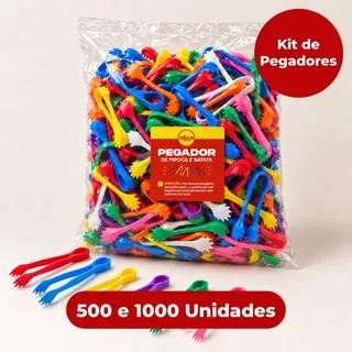 Kit de 500 ou 1000 Pegadores Gourmet para Pipoca, Batata e Petiscos