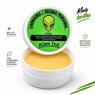 Cera de Carnaúba Alien Ind. 120g | Brilho e Proteção Automotiva