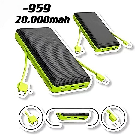 Carregador Portátil Bateria Power Bank 20000mah PN-959